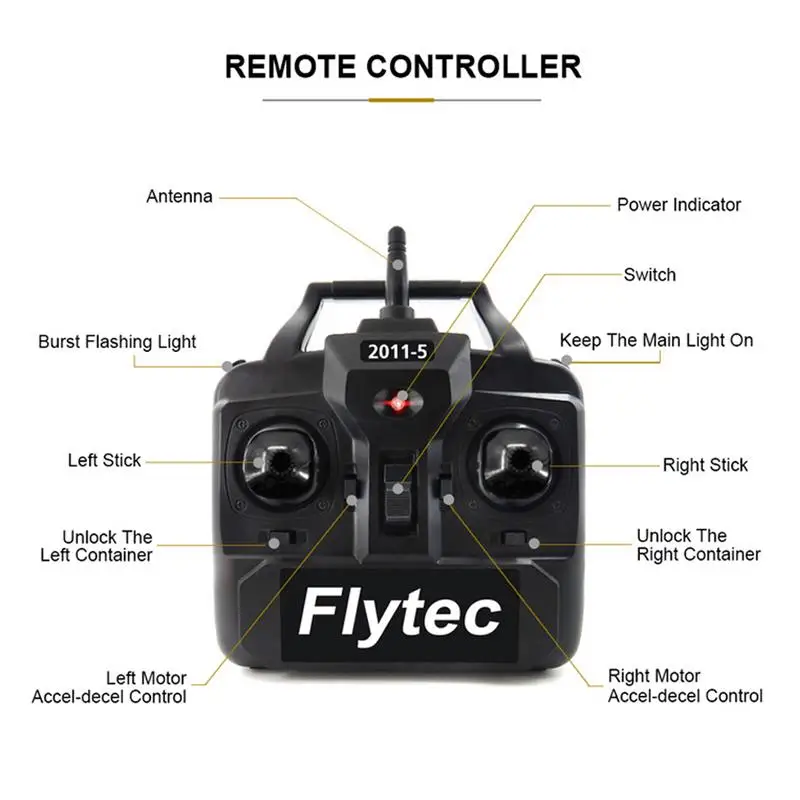 Flytec 2011-5 RC приманка лодка игрушки рыболовный инструмент умная рыболовная приманка RC лодка набор версия дистанционного управления водные игрушки лодка черный/зеленый