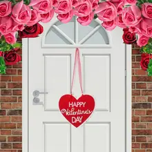 

Valentine's Day Non-woven Love Hanging Ornaments Felt Happy Valentine's Day Present Scene Decoration Wall Door Pendant