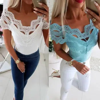 

New Fashion Women Summer Shirts Sleeveless Hollow Out Strapless Female Bandage Fashion Shirts Blouses