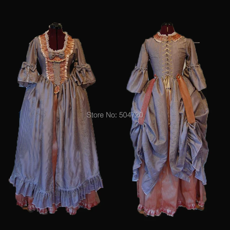 

Tailored! purple Royal 18 Century French Duchess Retro medieval Renaissance Reenactment Theatre Civil war Victorian dress HL-434
