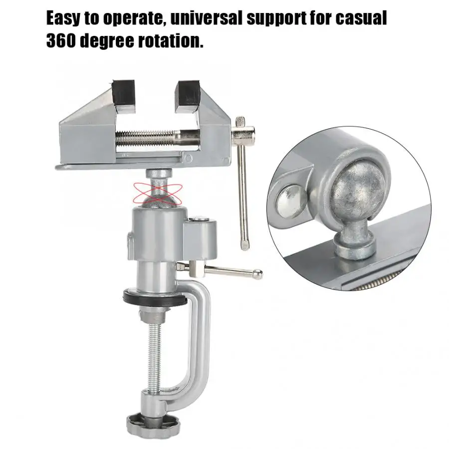 Профессиональные 360 градусов маленькие тиски универсальный настольный верстак