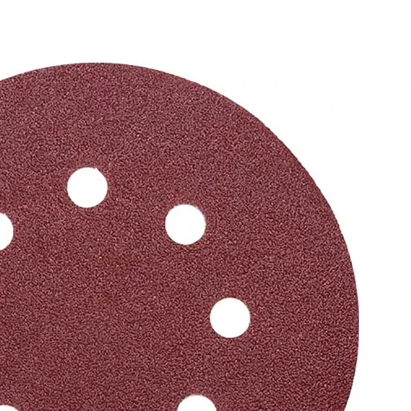 Round Sandpaper Eight Hole Disk Sand Sheets 50Pcs 5 Inch 125Mm ​Grit 40/60/80/120/240 Hook And Loop Sanding Disc Polish