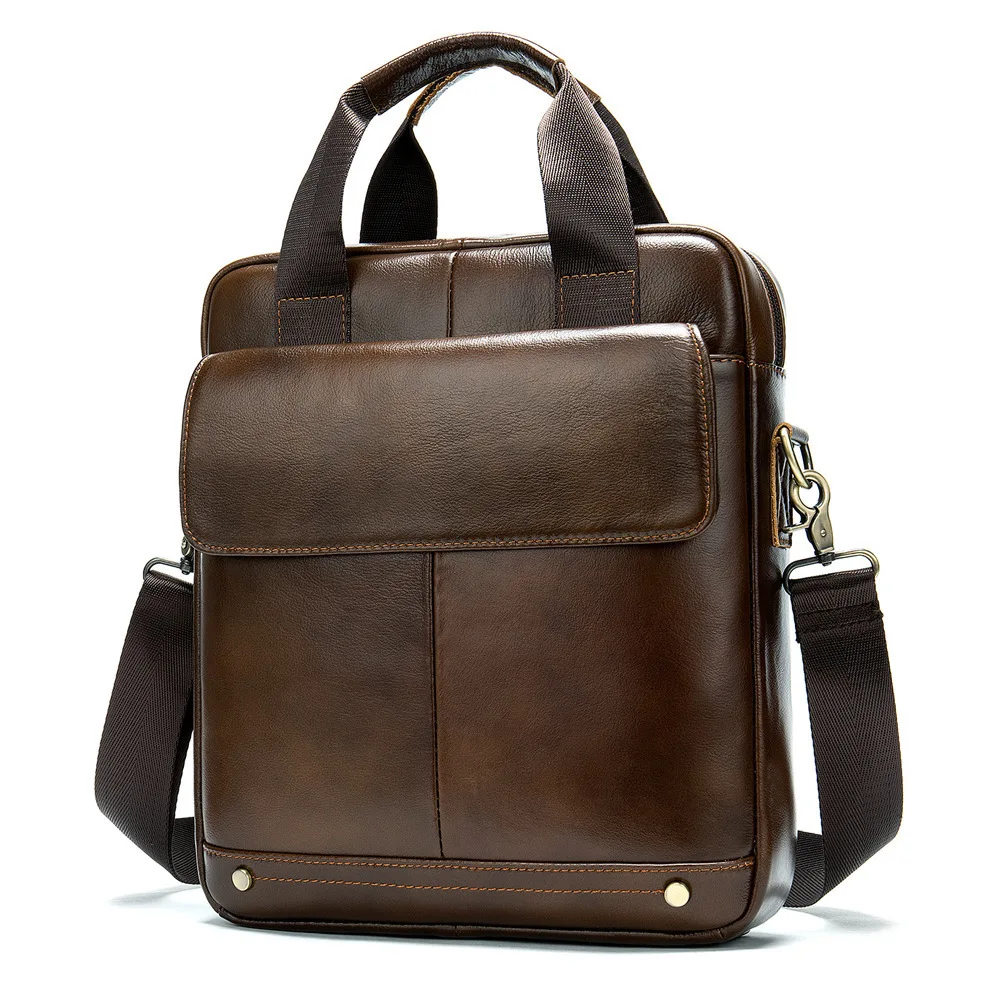 Модные высококачественные сумки через плечо с маленьким клапаном, Винтажный дизайн, мужские дорожные сумки из натуральной кожи, сумка-мессенджер