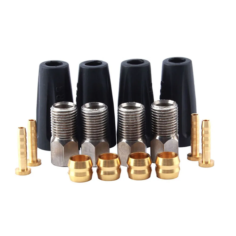 

16pcs/lot BH59 Bike Olive Head Set Hydraulic Brake Pipe Joint Oil Needle Brake Joint Set for Mountain Bike