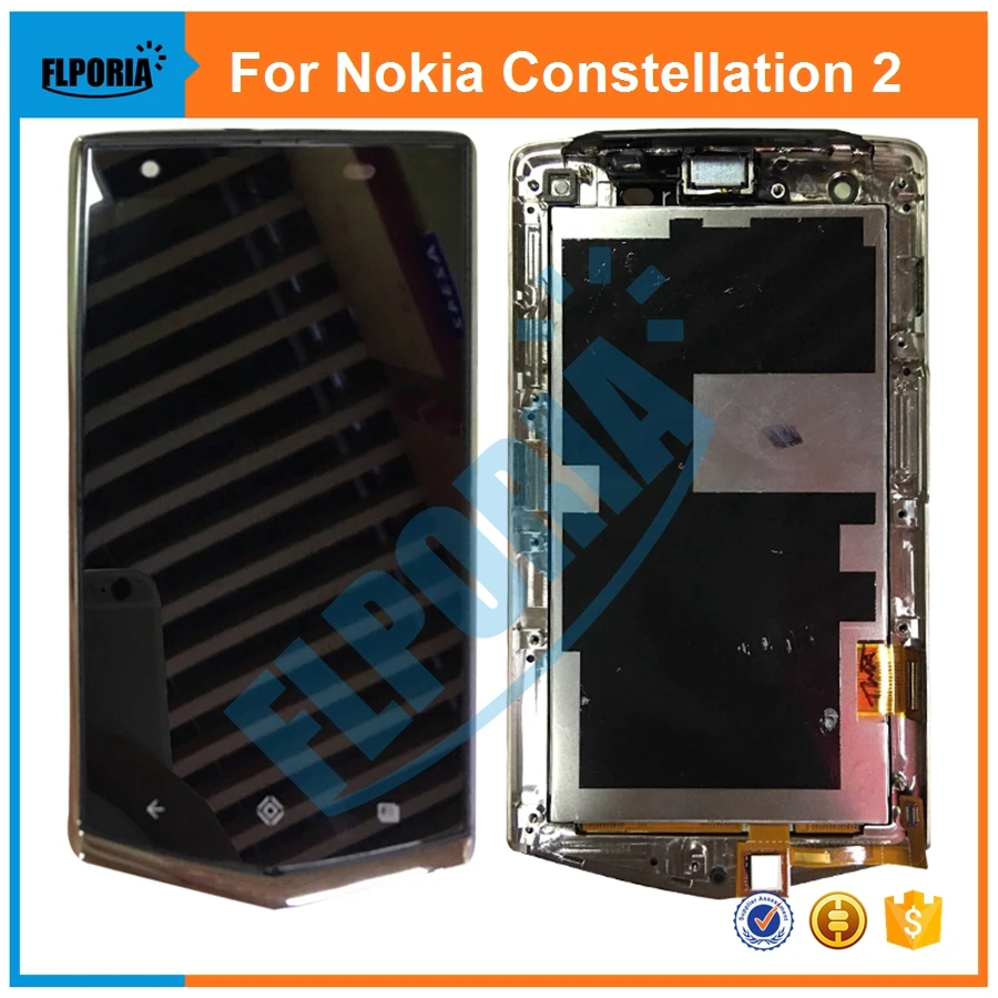 

For Nokia Vertu Constellation 2 LCD Display Touch Screen Digitizer Assembly With Frame For Nokia Constellation2 Replacement Part