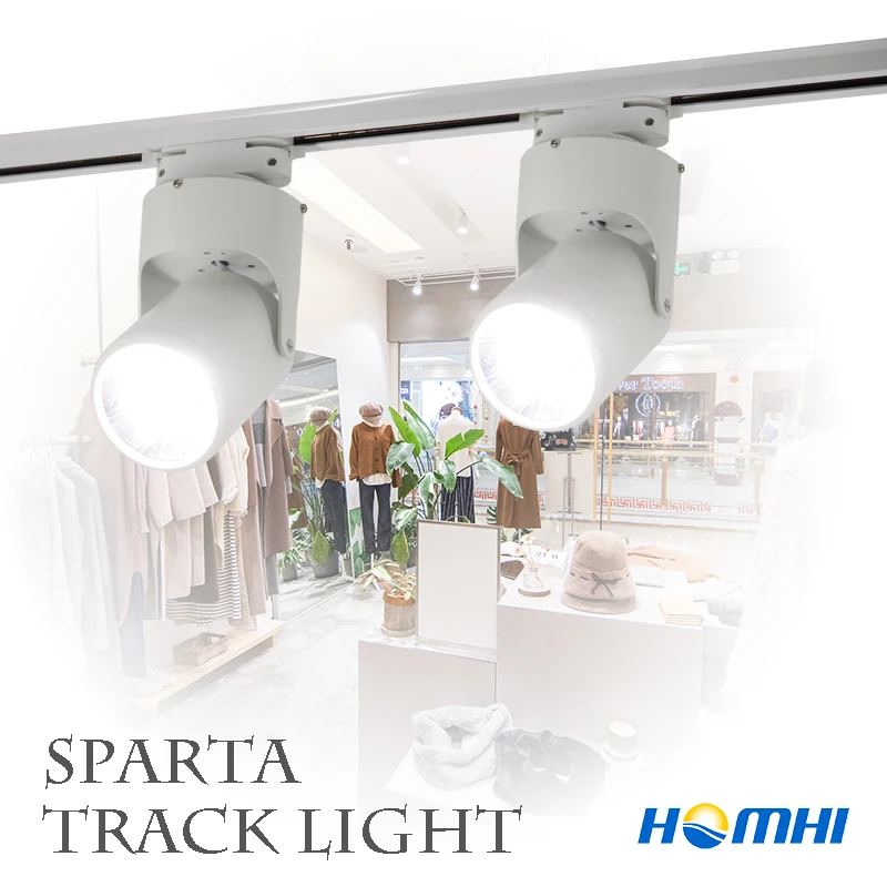 

track light lamp iluminacao led para festas 20w Clothing shop Store home lighting COB Rail spotlight for corridor livingroom