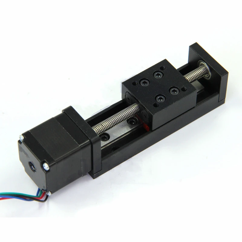 T6 Mini LeadScrew 12mm Pitch Slide Stage Linear Actuator Stepper Motor 50-200mm