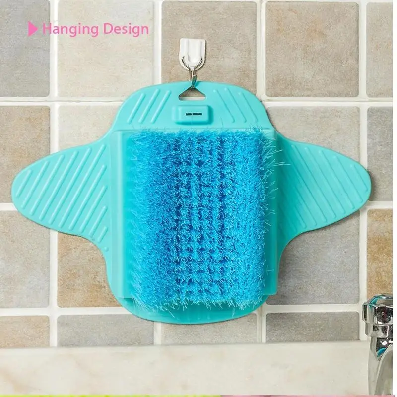 البلاستيك حمام دش القدم فرشاة الغسيل حمام قدم حذاء نِعال تدليك فرشاة فرك التقشير سبا دش إزالة الجلد الميت