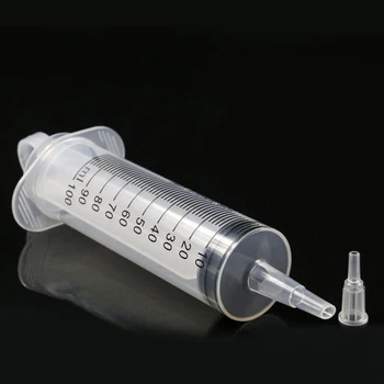 

TINGHAO 150ml Plastic Syringe Measuring Syringe Tools Feeding Syringe For Scientific Labs Medicine Dispensing