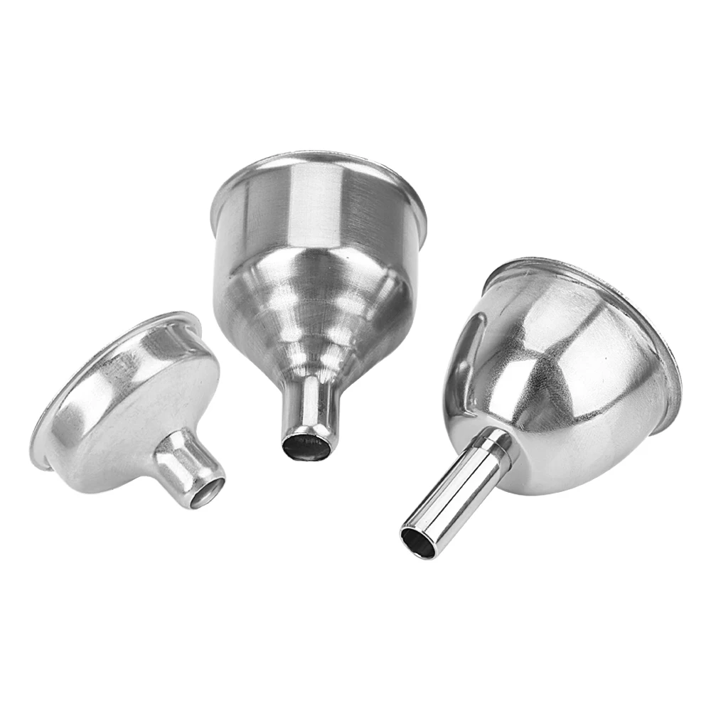 

Small Mouth Funnels Bar Wine Flask Funnel Mini Stainless Steel for Filling Hip Flask Narrow-Mouth Bottles