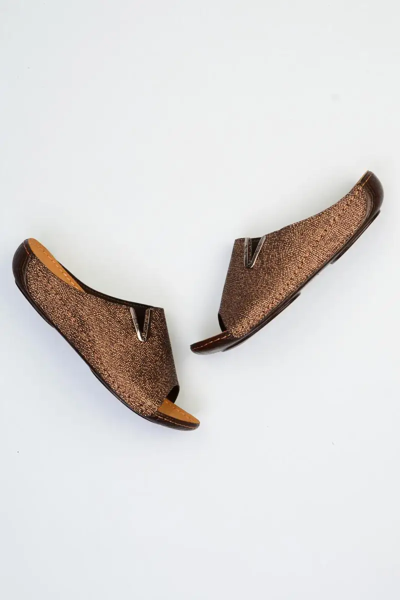 Женские тапочки из меди Bambi F0332600899|Тапочки| |