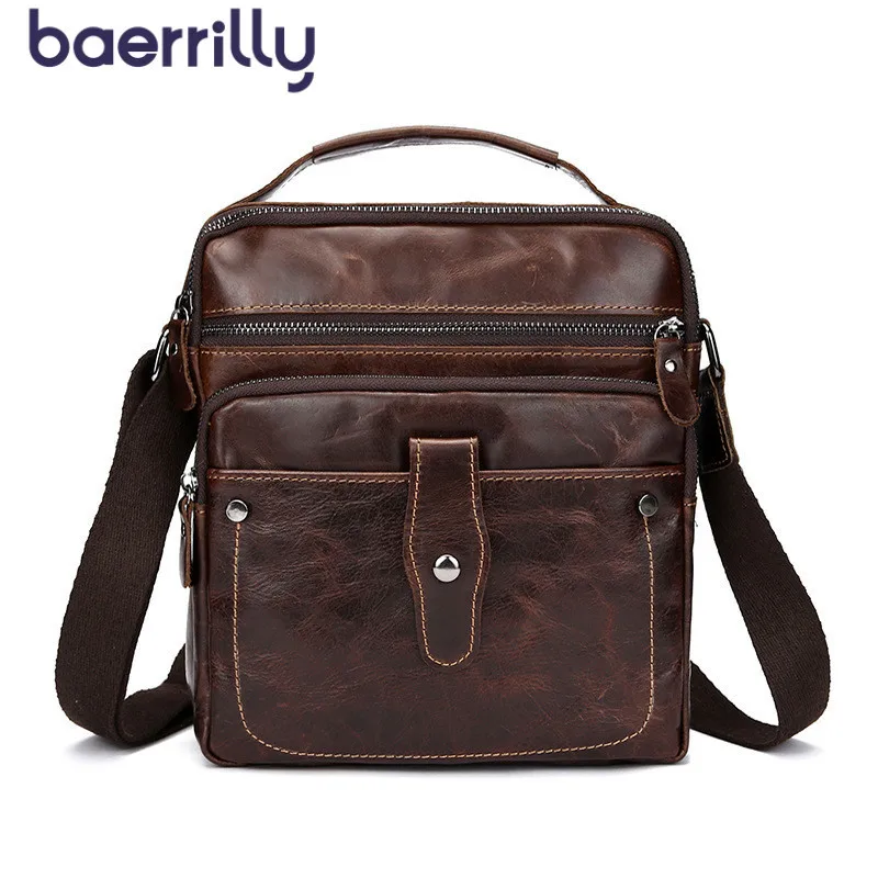 

Retro Style Mens Business Briefcases Handbag Oil Wax Leather Crossbody Bags Shoulder Bags Satchel Messenger Bags Bolso Hombre
