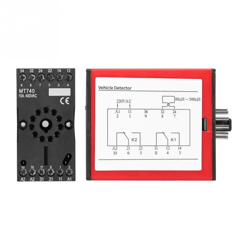 

Single Channel Inductive Loop Vehicle Detector for Parking Lot Access Control AC220v/50hz 2.5W