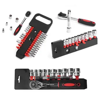 

Multi-functional Steel Socket Driver Bit Set Phillips Hex Torx Flat Ratchet Wrench Auto Car Repair Tool Kit