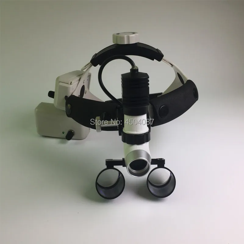 

3.5X Medical Loupes Binocular Magnifier Medical Dental Surgical Loupes+5W LED Medical Headlight Headlamp 2 Battery