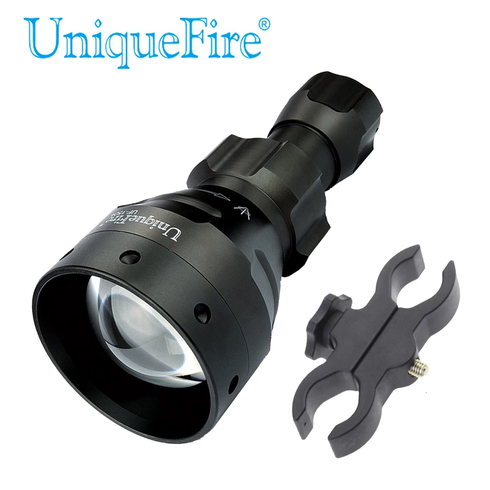 UniqueFire охоты Инфракрасный фонарик 3 режима 1504 IR850nm тактический фонарик фонарь фонарик + прицела для Батарея 18650