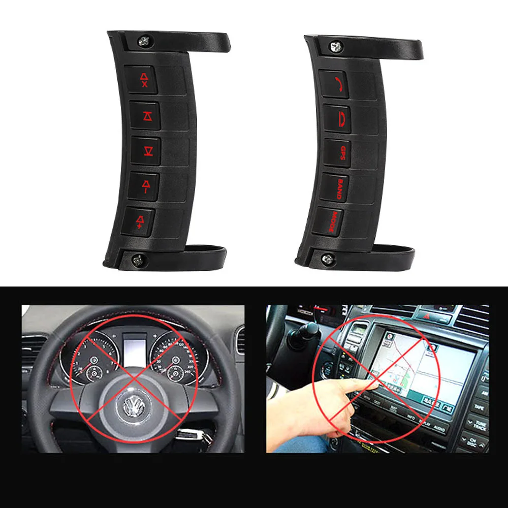 

Universal Car Steering Wheel Remote Control Wireless Multi-function DVD Navigation Button Control for Android Windows Ce Player
