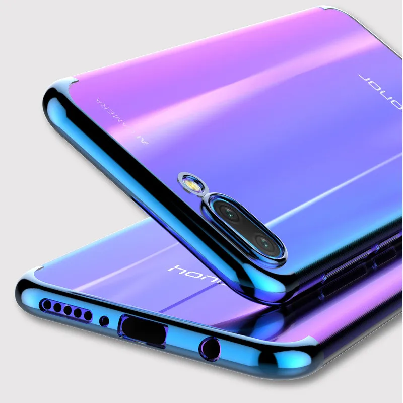 Мягкий чехол из ТПУ с прозрачным покрытием для телефона Huawei Honor 20Pro 9 10 lite 7X 8C 8X P30 P20
