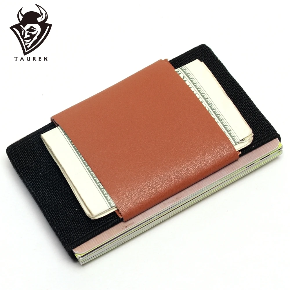 

Creative Credit Card Holder With Elastic Band Slim Wallet For Women Man Small Magic Business Card Holder Case Unisex