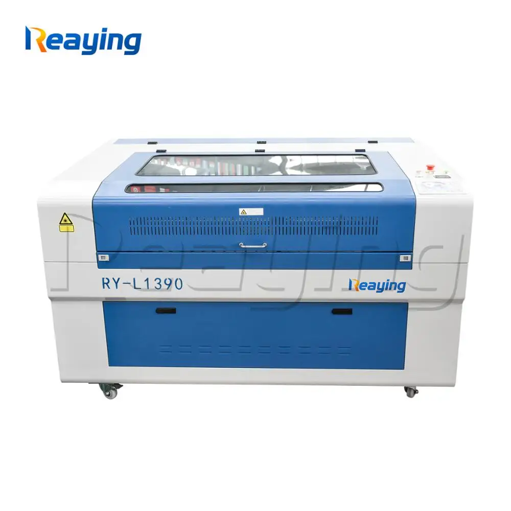 

130W 150W big power CNC CO2 nonmetal laser engraving cutting machine RY-L1390 with free water chiller CW5200