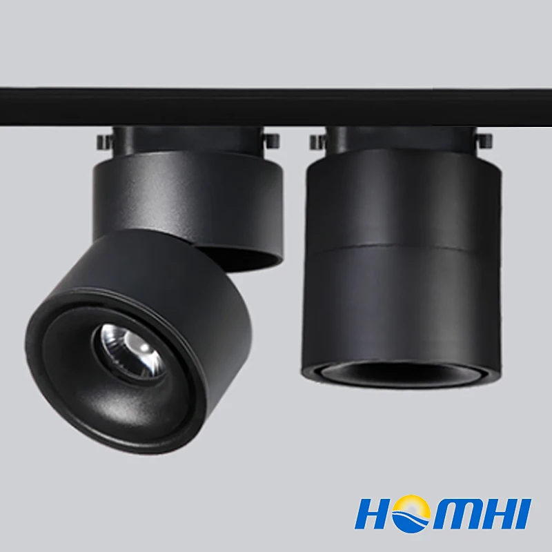

Led track light 12w black rail light exhibition store kitchen living room spotlight warm store adjustable lights home decorate