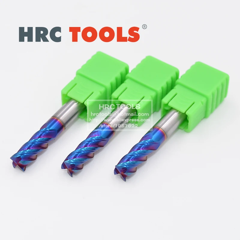 

L20-d10x40Hx10Dx100L HRC65 Solid Carbide Flat End Mill Alloy Coated Milling Cutter CNC
