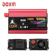 Авто Лодка мощность Инвертор постоянного тока в AC преобразователь 220 В 500 Вт с USB автомобильный 12 В/24 изменение синусоида