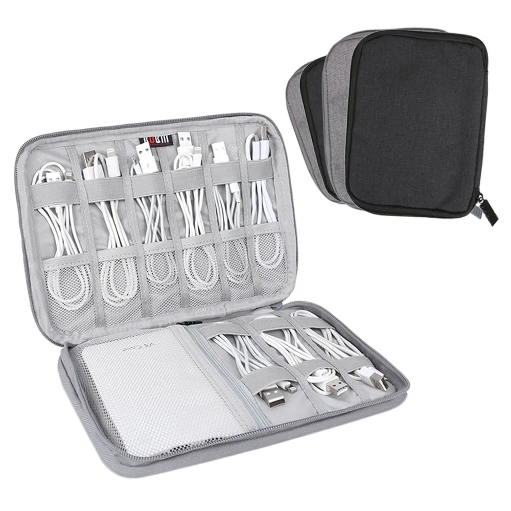 

Digital Storage Bag Electronics Accessories Organizer For USB Data Cable Earphone Wire pen Power bank Travel Kit Case Pouch