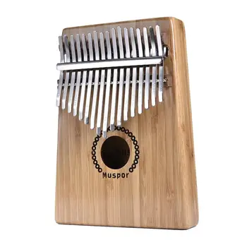 

Mounchain 17-key Bamboo Kalimba Thumb Piano with Case Bag Xmas Musical Gift