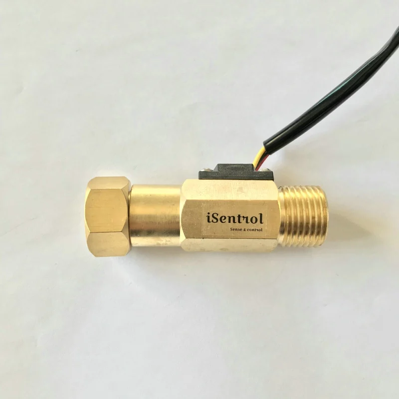 USC-HS21TF Ultisolar Hall Effect Flow Sensor Water 1-30L/min BSP G1/2&quot Threaded End 1% Repeat error Turbine flowmeter with Union |
