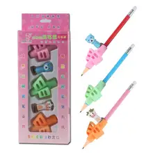 Детский держатель для карандашей, силиконовые Эргономичные инструменты для коррекции осанки с двумя пальцами, ручка для карандаша, канцелярские принадлежности