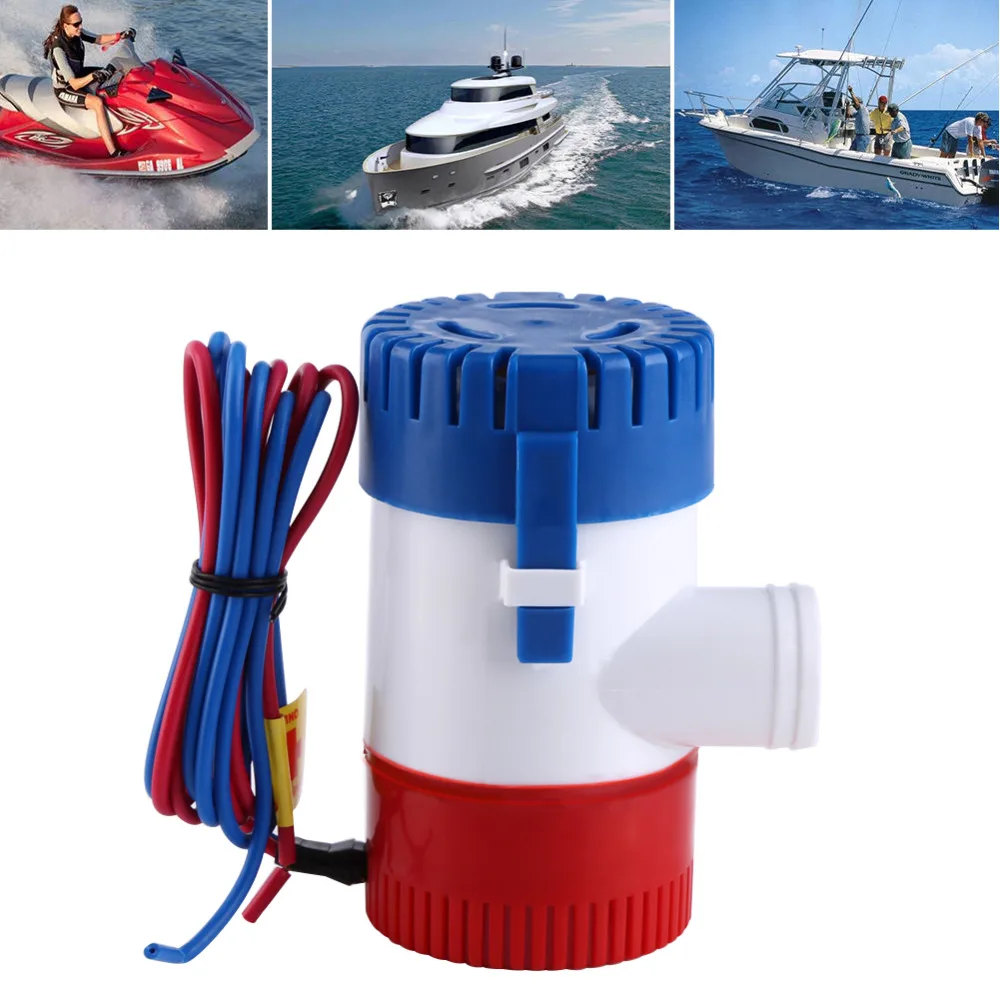 12V 3A 1100 GPH Электрический морской водяной Трюмный насос погружной для яхты лодки