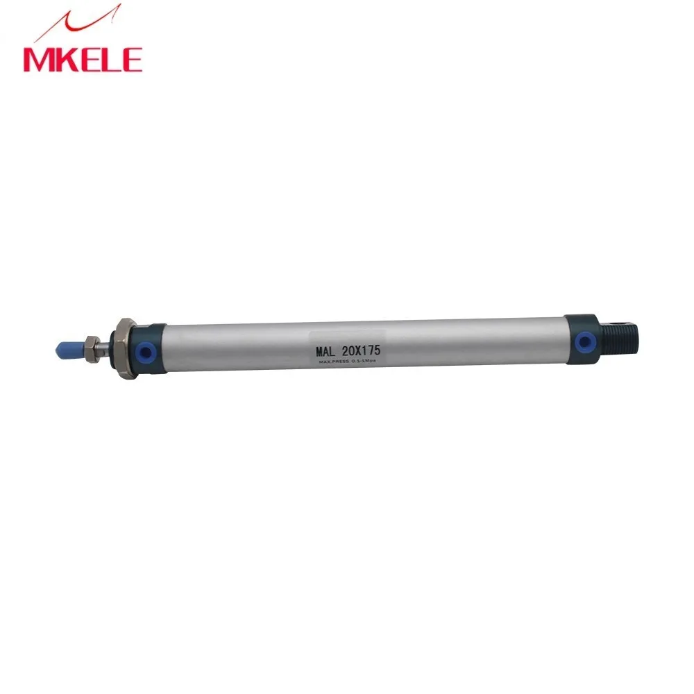 

Mal20-175-ca Mini Air Cylinder 175 Millimeter Stroke 20 Bore In Aluminum Alloy Pneumatic Transport Of Free Transport