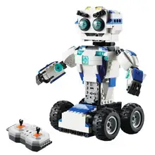 RCtown 2 в 1 серии трансформации робот монтажные блоки электрический DIY дистанционное управление Умный Робот Дети Мальчики игрушки лучшие подарки