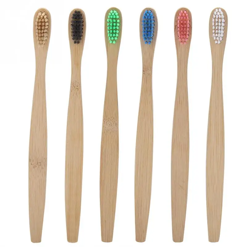 Bamboo Toothbrush Biodegradable Soft Eco friendly Nylon Bristles 6