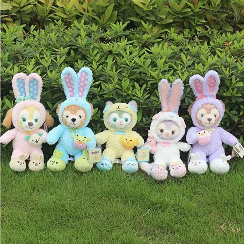 OCHGEP Cute Easter Duffy Bear Plush Toys Shelliemay Stellalou Gelatoni Cookie Dog Stuffed Animals Doll For kids birthday Gifts | Игрушки и
