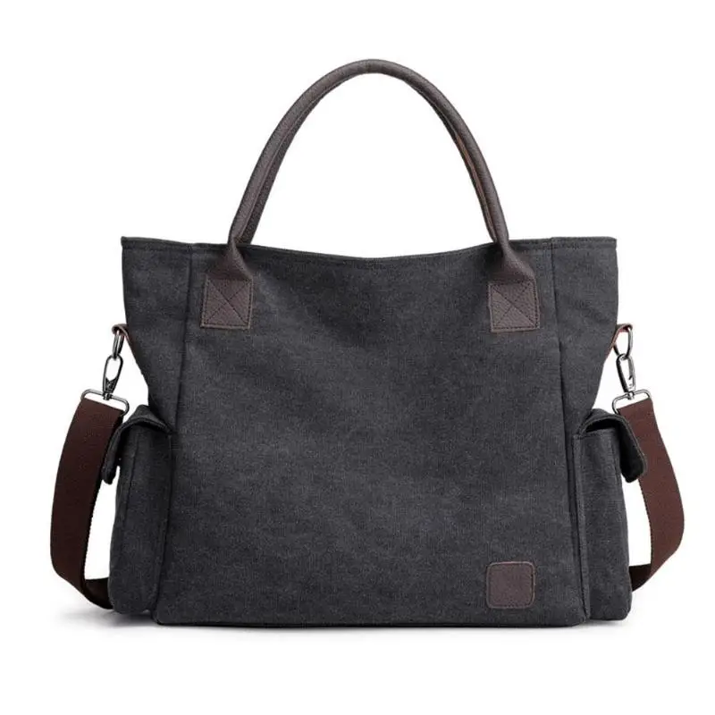 

Big Travel Totes Unisex Shoulder Messenger Handbags Canavs Crossbody Bags Large Capacity Minimalist Campus Style Shoulder Bags