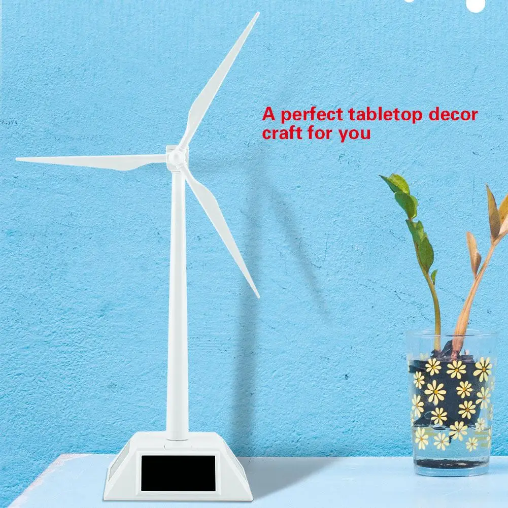 

Modern Creative Ornament Solar Powered Wind Mill Model Desktop Decor Craft Kids Children Education Learning Toy Decor