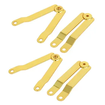 

Jewelry Box Case Metal Cover Lid Support Hinges Gold Tone 4pcs