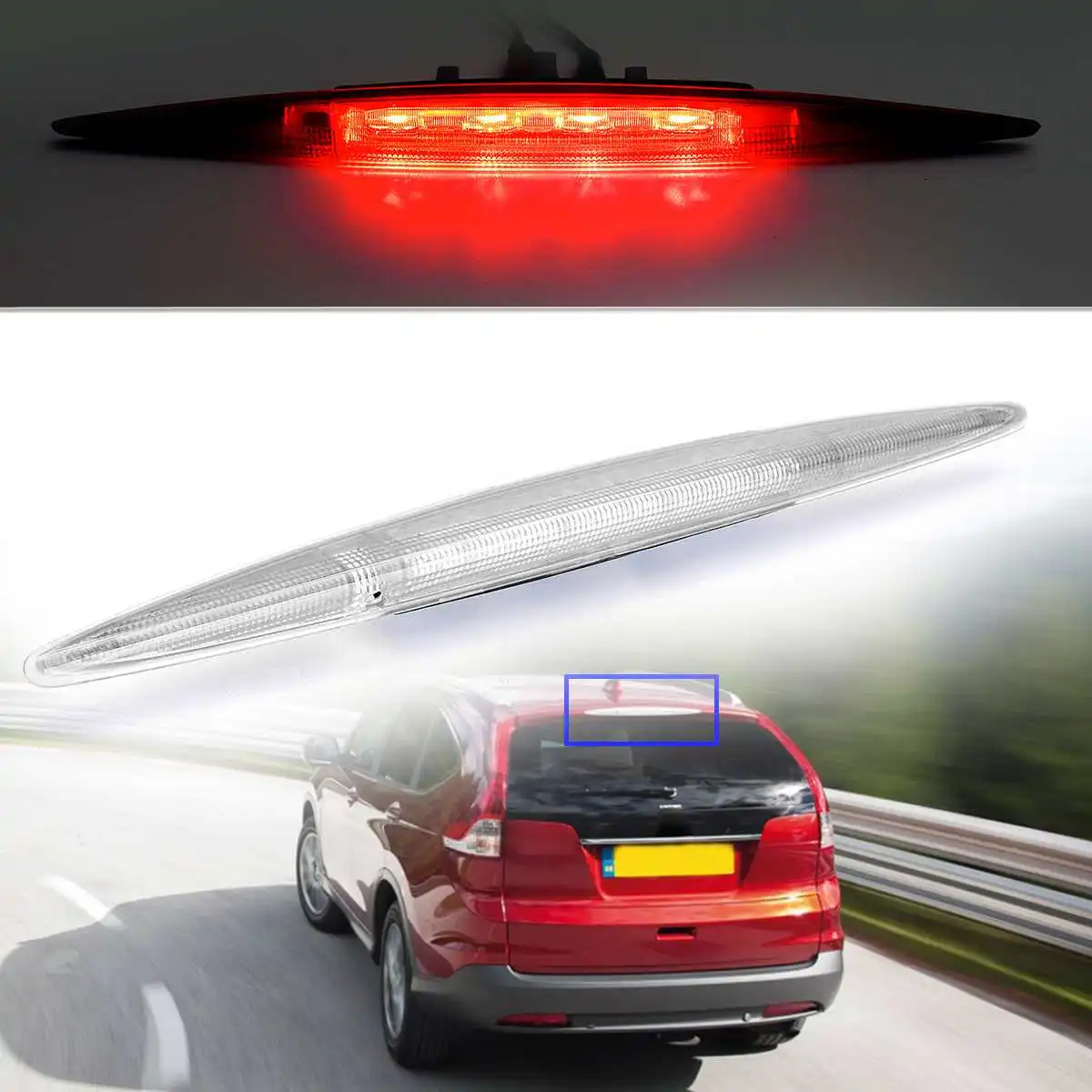 

White/Red High Positioned Mounted Additional Rear Third Brake Light Stop Lamp For Honda CRV For CR-V 2012 2013 2014 2015 2016