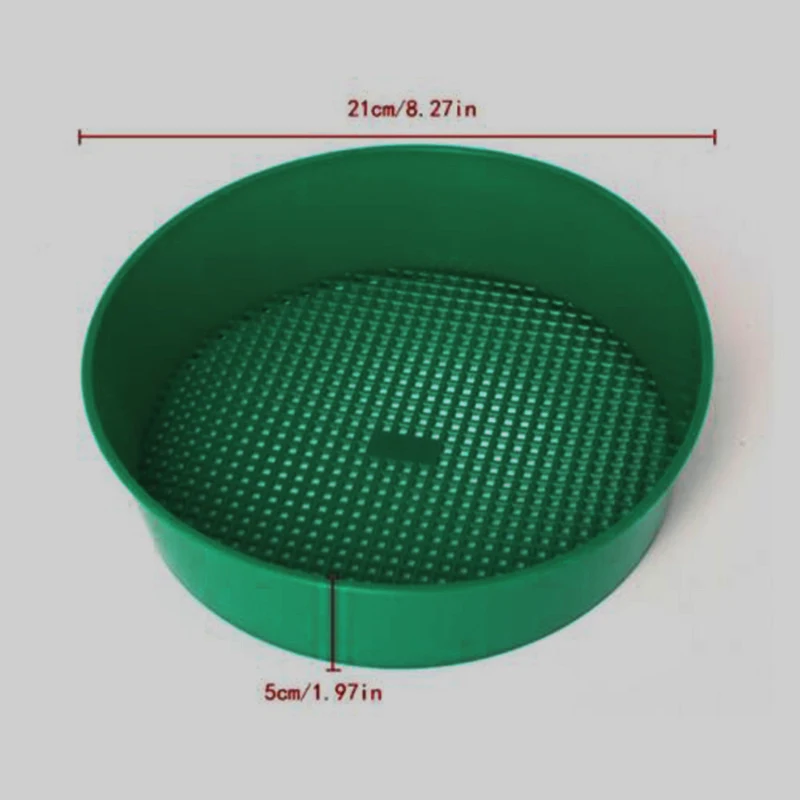 

High Quality 21*5cm Garden Sieve Light weight Riddle For Composy Soil Stone Mesh for Home Garden DIY