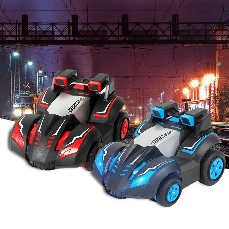 

2.4G 4WD High-Speed Off-Road Car With Lights Remote Control Model Rotating Dump Truck Stunt Car Toys For Boys Kids