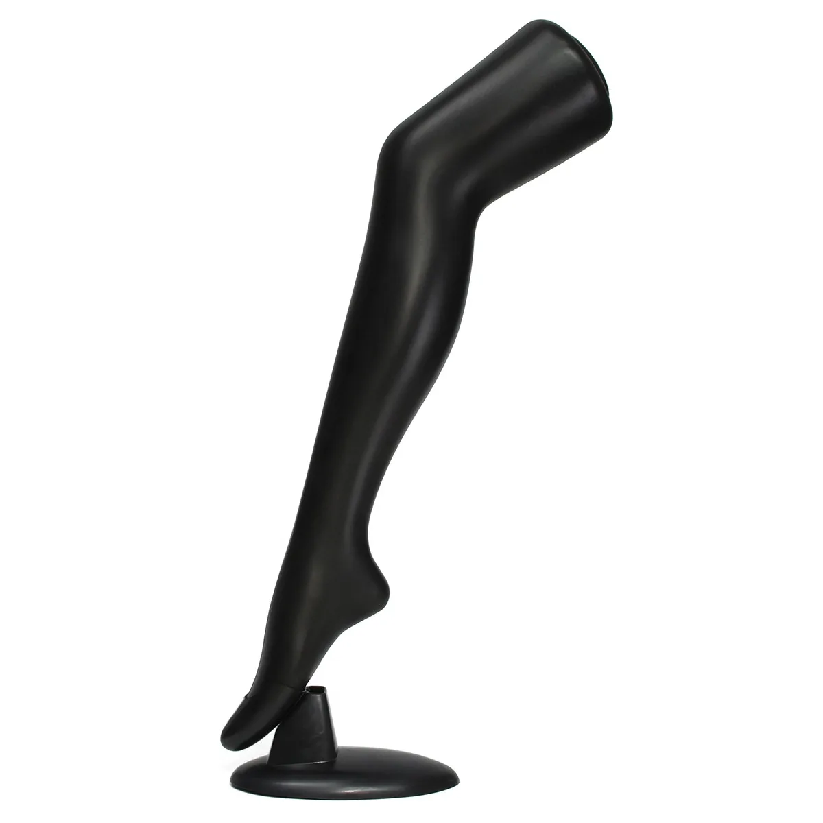 

75cm Mannequin Leg Mold Stand Girl Thigh-High Leg Mannequin Foot Display Rack For Shop Stockings Trousers Show Props Black