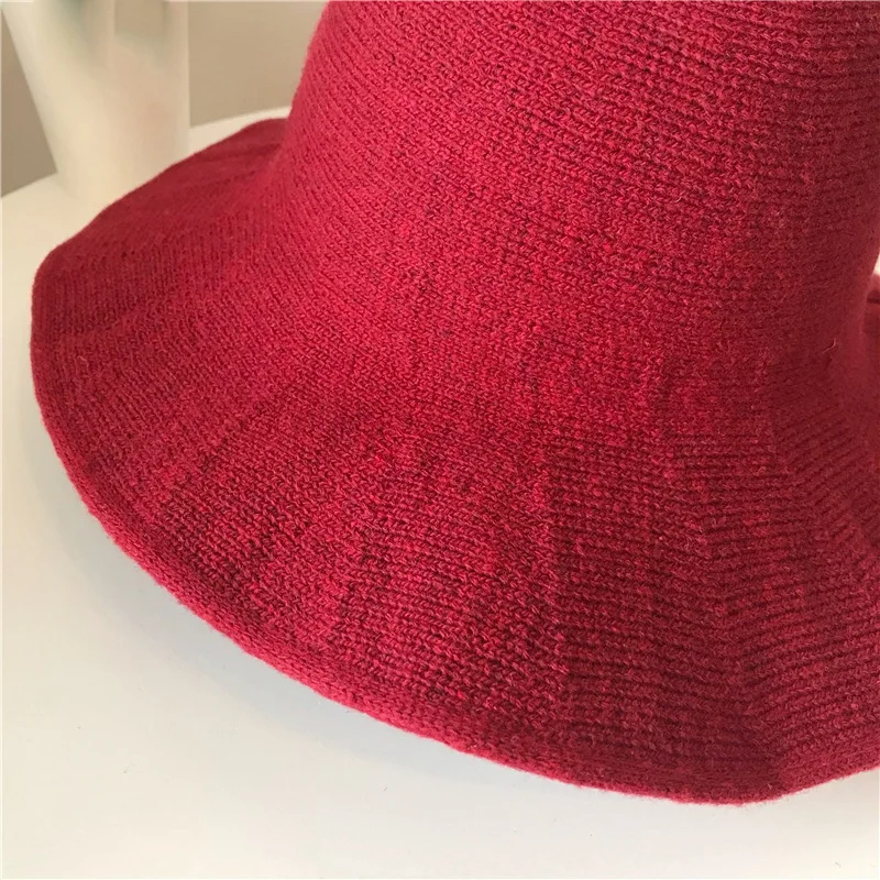 ELOS-Складная шапка, женская зимняя Толстая шапка, s, вязаная, с шипами, для улицы, для женщин, Панама