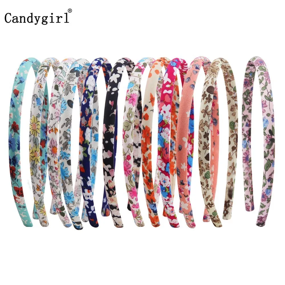 

1pc Flower DIY Ribbon Hairband Women Girl Covered Hair band Accessories Headpieces Satin Polyester Jewelry Headbands Headwear
