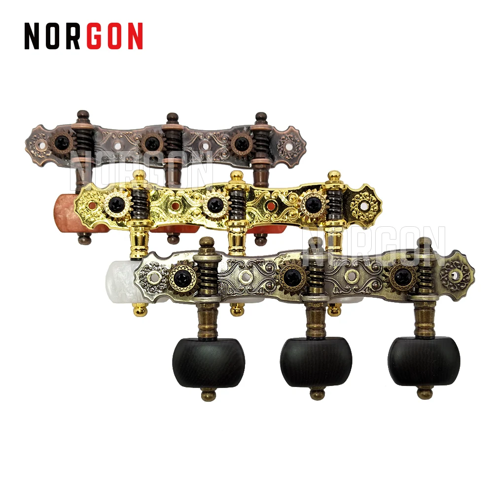 

Alice Guitar Machine Heads Gold Plated Parts and Accessories for Classical Acoustic Guitar 3 Colors AOS-023 Tuning Pegs