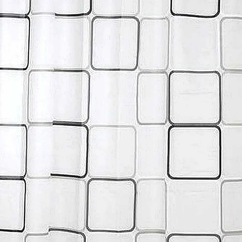 

Fabric Shower Curtain Bathroom Products Plain White All Sizes With Weighted Hem & With Hooks Rings