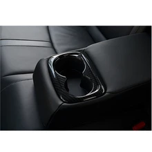 Автомобиль ABS Карбон заднего сиденья подлокотник воды стекло бутылка держатель чашки крышка отделка Подходит для Honda Civic X