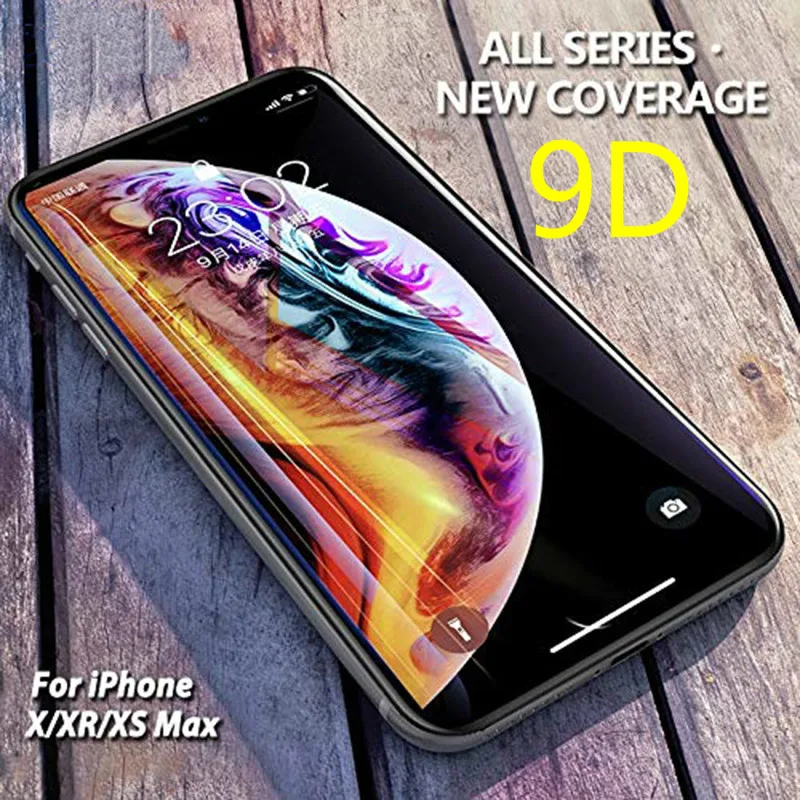 9D Защитное стекло для IPhone 8 Xr Xs Max закаленное стекло для IPhone X 6 6s 7 8 Plus Xs Защитное стекло для экрана