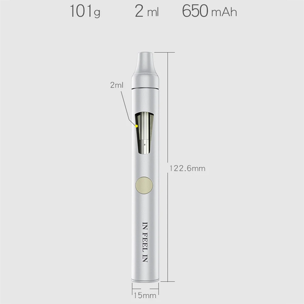 In Feel In Vape Pen Kit Ego 2Ml Tank 0.3Ohm With Built-In 650Mah Battery Electronic Cigarette In Feel In Vape Pen Kit Ego 2Ml Tank 0.3Ohm With Built-In 650Mah Battery Electronic Cigarette